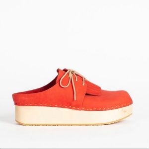 BRYR Zoe Platform Clogs, poppy, size 39